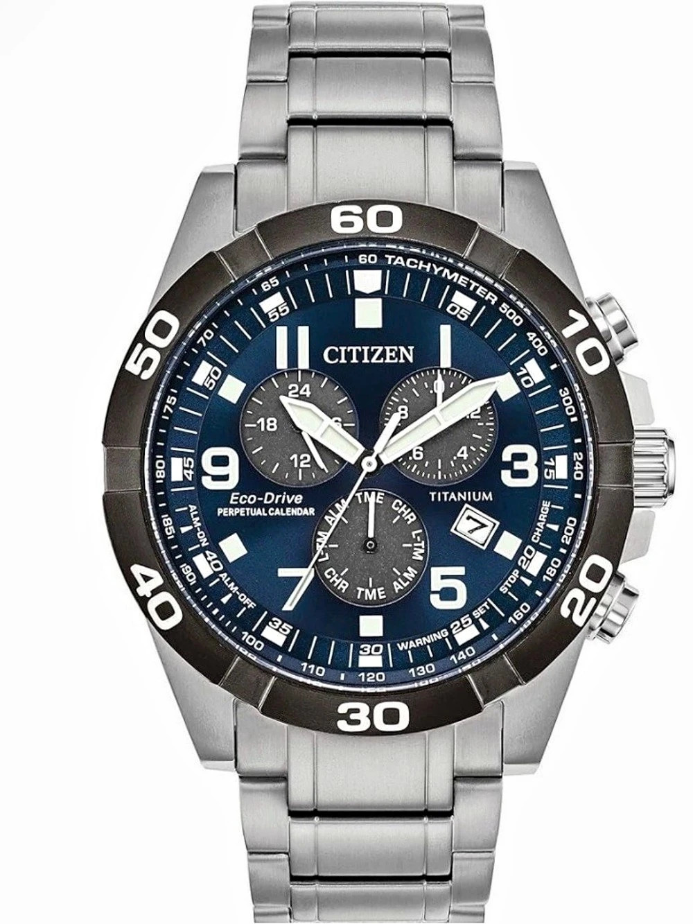 CITIZEN Brycen Super Titanium Tachymeter Chronograph Perpetual Watch men’s